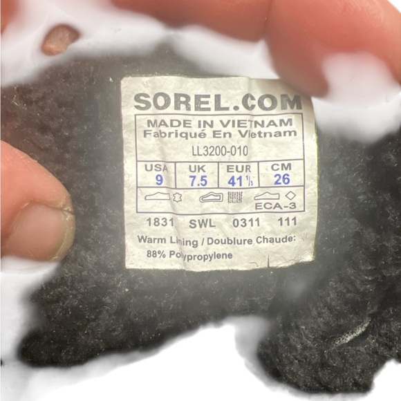 SOREL- WOMENS TIVOLI TALL LACE UP WATERPROOF WINTER BOOT SZ 9 - Picture 7 of 10